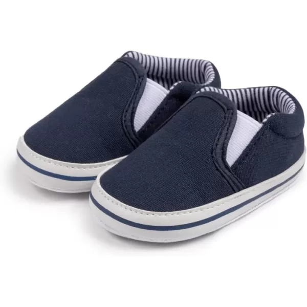 Meckior Infant Baby Girls Boys Canvas Shoes Soft Sole Toddler Slip On Newborn Crib Moccasins Casual Sneaker Austin Boys Flat Lazy Loafers First Walkers Skate ShoeD20Blue