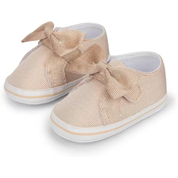 Meckior Infant Baby Girls Boys Canvas Shoes Soft Sole Toddler Slip On Newborn Crib Moccasins Casual Sneaker Austin Boys Flat Lazy Loafers First Walkers Skate ShoeZ02Gold
