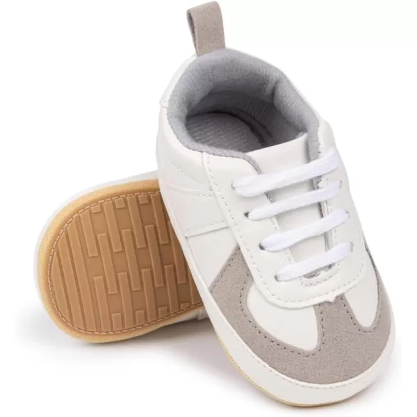 Meckior Infant Baby Girls Boys Canvas Shoes Soft Sole Toddler Slip On Newborn Crib Moccasins Casual Sneaker Austin Boys Flat Lazy Loafers First Walkers Skate ShoeB03Grey