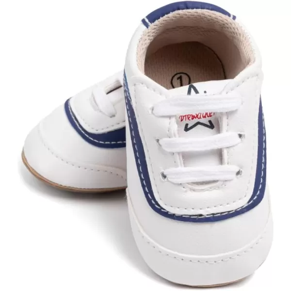 Meckior Infant Baby Girls Boys Canvas Shoes Soft Sole Toddler Slip On Newborn Crib Moccasins Casual Sneaker Austin Boys Flat Lazy Loafers First Walkers Skate ShoeB06Blue