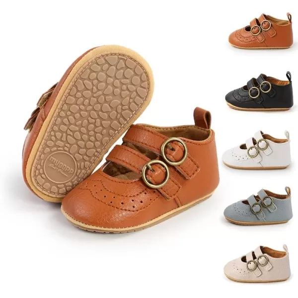 Meckior Infant Baby Girls Soft Sole Bowknot Princess Wedding Dress Mary Jane Flats Prewalker Newborn Light Baby Sneaker ShoesD20Brown