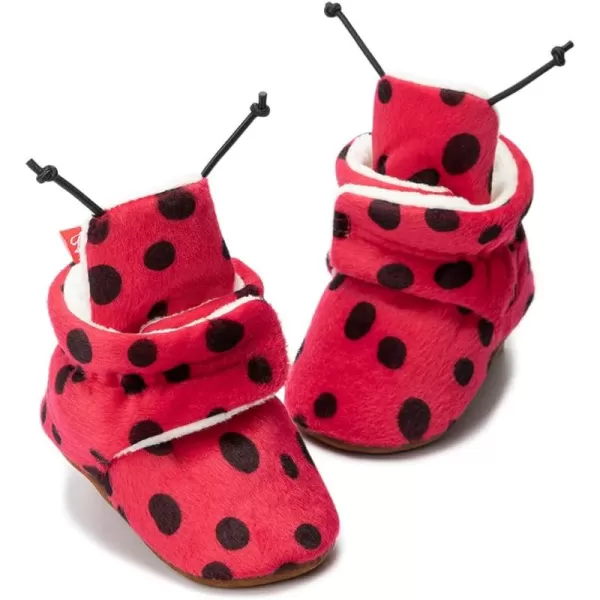 Meckior Newborn Infant Baby Girls Boys Warm Fleece Winter Booties First Walkers Slippers ShoesAtadybug