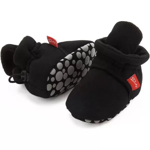 Meckior Newborn Infant Baby Girls Boys Warm Fleece Winter Booties First Walkers Slippers ShoesB10Dark