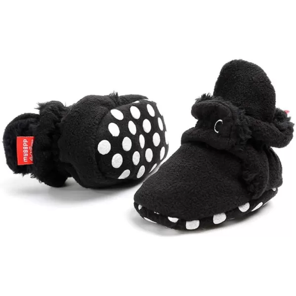 Meckior Newborn Infant Baby Girls Boys Warm Fleece Winter Booties First Walkers Slippers ShoesC10Black