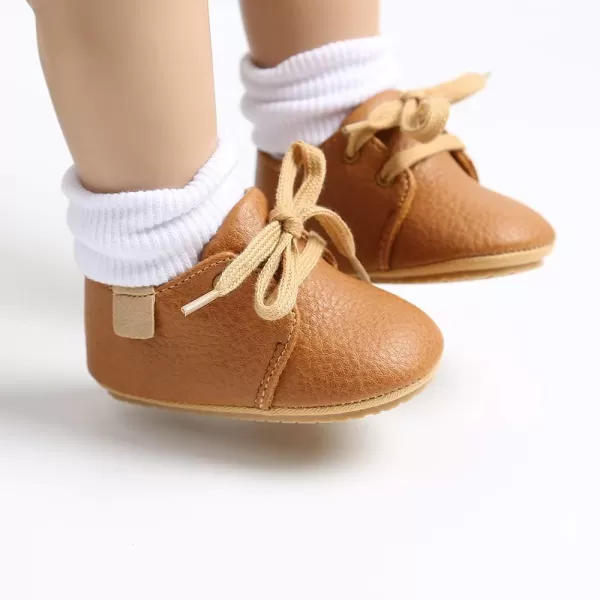 Meckior Baby Booties Newborn Infant Unisex Baby Girls Boys Velvet Rubber AnitSlip Sole Shoes Toddler Fleece Cozy Winter Warm Prewalker BootsB01Brown