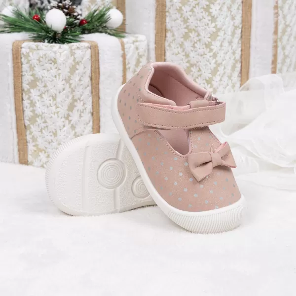 Meckior Baby Toddler Girls Walking Shoes TStrap Dress Summer Shoes for Girls Mary Jane NonSlip AntiCollision Toe Lightweight First Walker Shoes Wedding Dress ShoesA01Pink