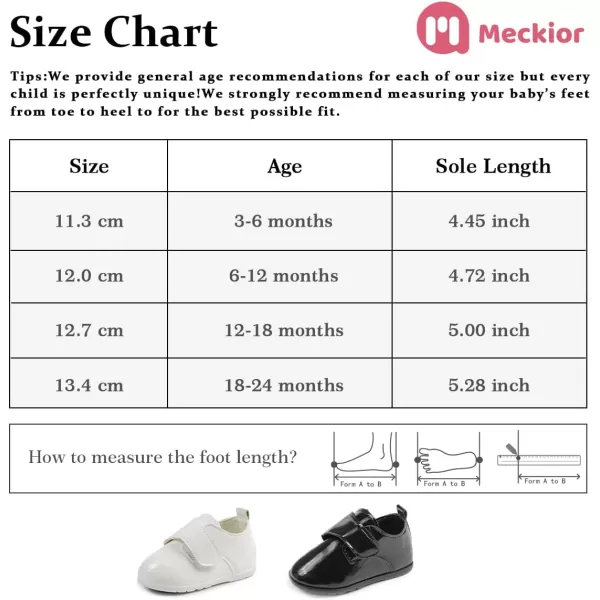 Meckior Infant Baby Boys Girls Classic PU Leather Wedding Loafers Brogue Toddler Oxford Dress Shoes First Steps Walking Flat Lazy Crib ShoeA04Black