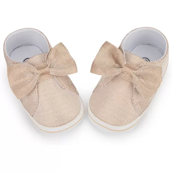 Meckior Infant Baby Girls Boys Canvas Shoes Soft Sole Toddler Slip On Newborn Crib Moccasins Casual Sneaker Austin Boys Flat Lazy Loafers First Walkers Skate ShoeZ02Gold