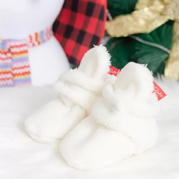 Meckior Newborn Infant Baby Girls Boys Warm Fleece Winter Booties First Walkers Slippers ShoesC10White