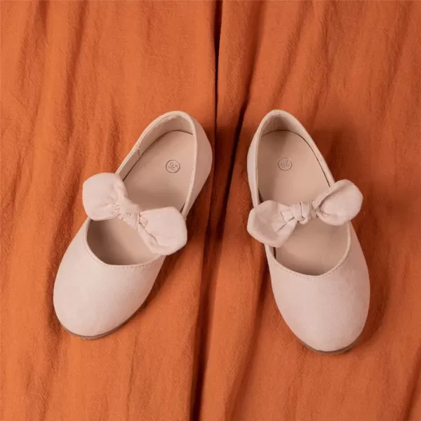 Meckior Toddler Little Girl Mary Jane Dress Shoes Ballet Flats for Girl Party School Shoes Bowknot Princess ShoesA10Pink
