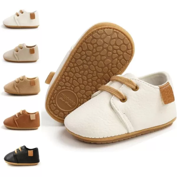 Meckior Baby Booties Newborn Infant Unisex Baby Girls Boys Velvet Rubber AnitSlip Sole Shoes Toddler Fleece Cozy Winter Warm Prewalker BootsB01White