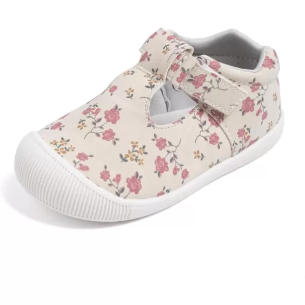 Meckior Baby Toddler Girls Walking Shoes TStrap Dress Summer Shoes for Girls Mary Jane NonSlip AntiCollision Toe Lightweight First Walker Shoes Wedding Dress ShoesA03White