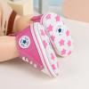 imageMeckior Baby Girls Boys Canvas Sneakers Soft Sole HighTop Ankle Infant First Walkers Crib ShoesA27Pink