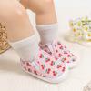 imageMeckior Infant Baby Girls Boys Canvas Shoes Soft Sole Toddler Slip On Newborn Crib Moccasins Casual Sneaker Austin Boys Flat Lazy Loafers First Walkers Skate ShoeD21Pink Cherry