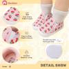 imageMeckior Infant Baby Girls Boys Canvas Shoes Soft Sole Toddler Slip On Newborn Crib Moccasins Casual Sneaker Austin Boys Flat Lazy Loafers First Walkers Skate ShoeD21Pink Cherry