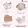 imageMeckior Infant Baby Girls Boys Handmade Princess Flats Toddler First Walkers Soft PU Leather NonSlip Crib Wedding Dress ShoesA03pink