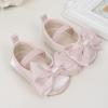 imageMeckior Infant Baby Girls Boys Handmade Princess Flats Toddler First Walkers Soft PU Leather NonSlip Crib Wedding Dress ShoesA03pink