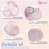 imageMeckior Newborn Baby Girls Dress Shoes Infant Bowknot Soft Sole Mary Jane Moccasins Baptism Christening Crib Shoes Wedding Princess FlatsB02Pink