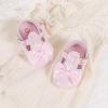 imageMeckior Newborn Baby Girls Dress Shoes Infant Bowknot Soft Sole Mary Jane Moccasins Baptism Christening Crib Shoes Wedding Princess FlatsB02Pink