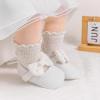 imageMeckior Newborn Baby Girls Dress Shoes Infant Bowknot Soft Sole Mary Jane Moccasins Baptism Christening Crib Shoes Wedding Princess FlatsC01White