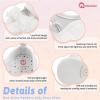 imageMeckior Newborn Baby Girls Dress Shoes Infant Bowknot Soft Sole Mary Jane Moccasins Baptism Christening Crib Shoes Wedding Princess FlatsD01White