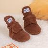 imageMeckior Newborn Infant Baby Girls Boys Warm Fleece Winter Booties First Walkers Slippers ShoesA00Brown