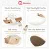 imageMeckior Toddler Little Girl Mary Jane Dress Shoes Ballet Flats for Girl Party School Shoes Bowknot Princess ShoesZ06White