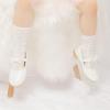imageMeckior Toddler Little Girl Mary Jane Dress Shoes Ballet Flats for Girl Party School Shoes Bowknot Princess ShoesZ06White
