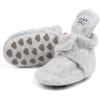 imageMeckior Newborn Infant Baby Girls Boys Warm Fleece Winter Booties First Walkers Slippers ShoesA00Light Grey