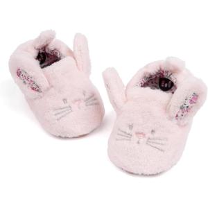 imageMeckior Save Beautiful Cute Cartoon Infant Unisex Baby Warm Cotton AntiSlip Soft Sole First Walkers ShoesB01Pink