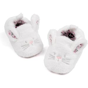 imageMeckior Save Beautiful Cute Cartoon Infant Unisex Baby Warm Cotton AntiSlip Soft Sole First Walkers ShoesB01White