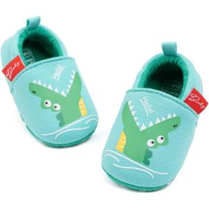 imageMeckior Save Beautiful Cute Cartoon Infant Unisex Baby Warm Cotton AntiSlip Soft Sole First Walkers ShoesB02Green