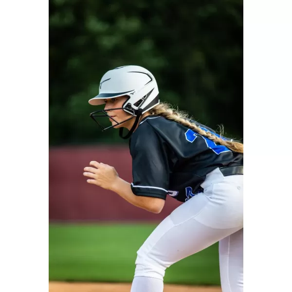 imageMizuno Adult F6 Fastpitch Softball Batting Helmet with MaskWhiteForest