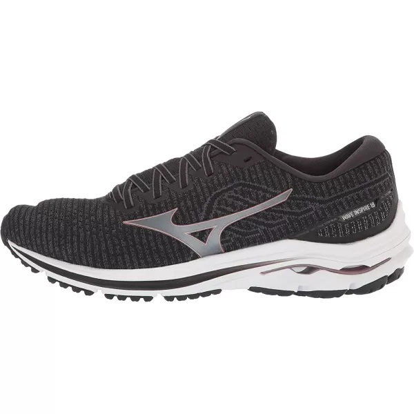 imageMizuno Mens Wave Inspire 18 Running ShoeEbony