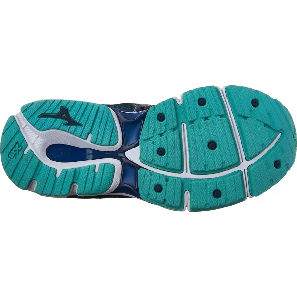 imageMizuno Womens Wave Rebellion Running ShoeBrunnera BlueMazarine BlueTurquoise
