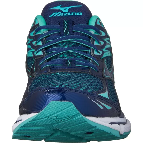 imageMizuno Womens Wave Rebellion Running ShoeBrunnera BlueMazarine BlueTurquoise