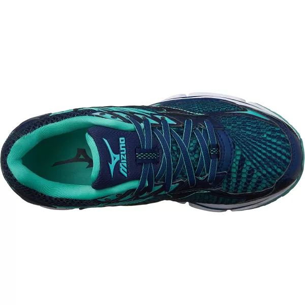imageMizuno Womens Wave Rebellion Running ShoeBrunnera BlueMazarine BlueTurquoise