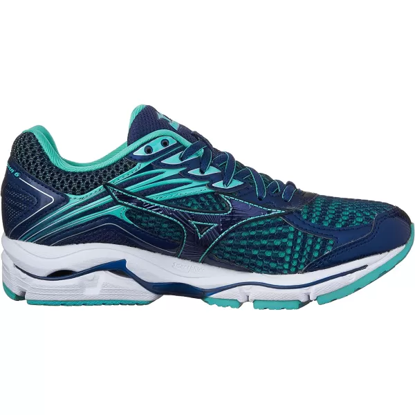 imageMizuno Womens Wave Rebellion Running ShoeBrunnera BlueMazarine BlueTurquoise
