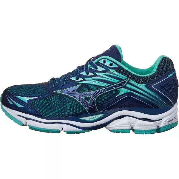 imageMizuno Womens Wave Rebellion Running ShoeBrunnera BlueMazarine BlueTurquoise