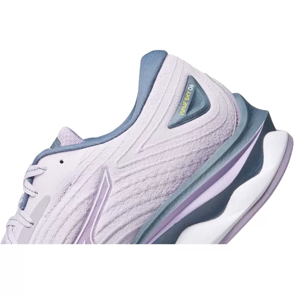 imageMizuno Womens Wave Sky 6 Running ShoePastel Lilacwhite