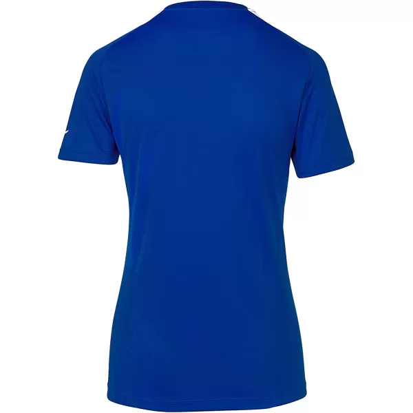 imageMizuno WomensGirls Crew Neck Softball JerseyYouth RoyalWhite