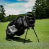 imageMizuno BRD2 Golf Carry Bag  4 Way Top Cuff  2 Full Length Dividers  Dual Shoulder Straps  Manual OpenClose Mini Stand Legs  Detachable Mod PouchHeathered Grey
