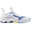 imageMizuno UnisexAdult Wave Momentum 3 Volleyball ShoeWhitebellwether Blue