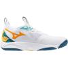 imageMizuno UnisexAdult Wave Momentum 3 Volleyball ShoeWhitemoroccan Blue