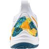imageMizuno UnisexAdult Wave Momentum 3 Volleyball ShoeWhitemoroccan Blue