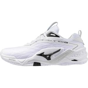 imageMizuno UnisexAdult Wave Stealth Neo 2 Volleyball ShoeWhiteBlack
