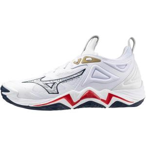 imageMizuno Womens Wave Momentum 3 Volleyball ShoePatriot Bluewhite