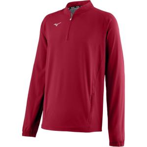 imageMizuno Mens Gametime Long Sleeve Hitting JacketRed