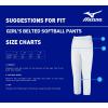 imageMizuno Girls Belted Fastpitch Softball PantBlack