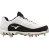 imageMizuno Womens 9Spike Swift 8 Low Metal Softball CleatWhiteBlack